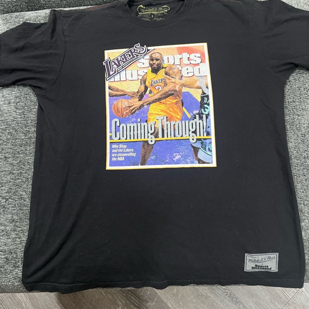 Spalding Black Lakers Graphic Tee